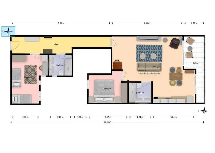 New 2br 100m-to-beach Free Parking Apartment *
